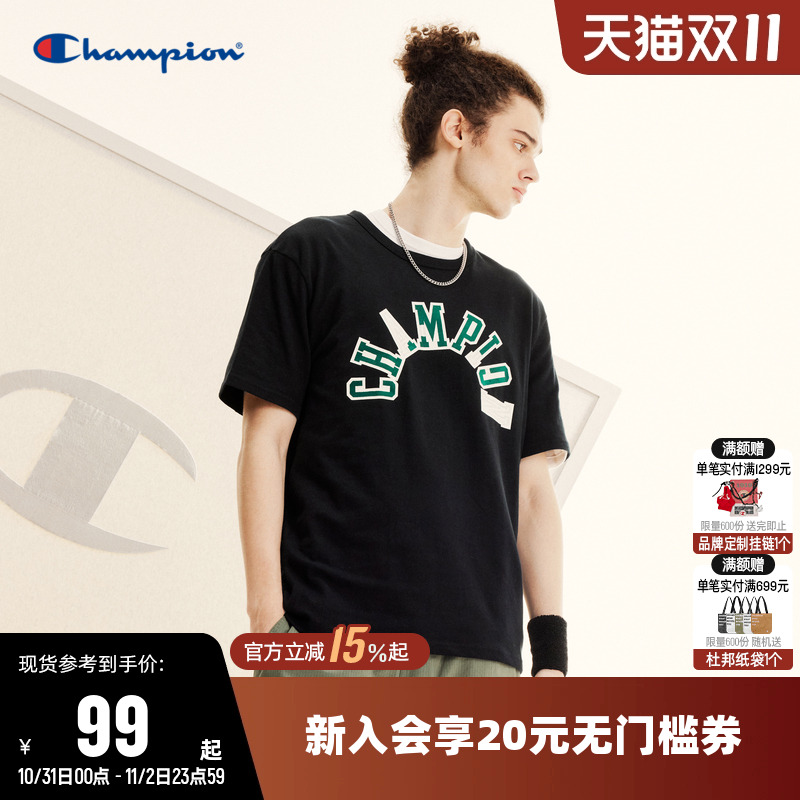 纯棉短袖上衣CHAMPIONT恤男