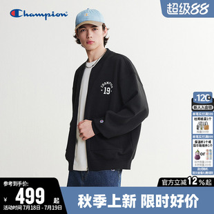 Champion夹克男2026秋季新款开衫宽松空气层针织棒球服外套女