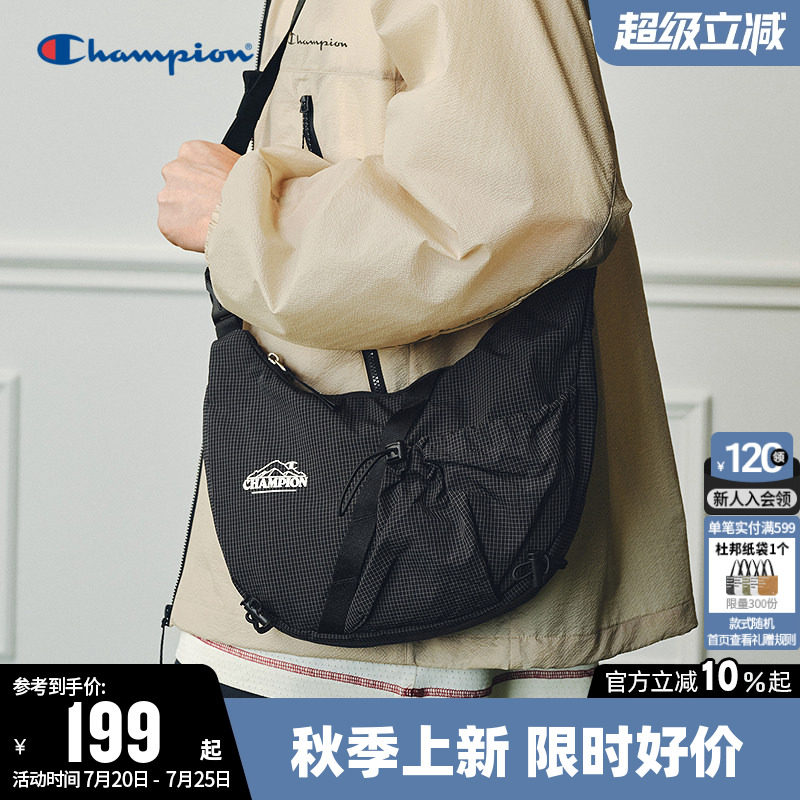 Champion冠军斜挎包2026夏新款男山系户外休闲单肩挎包女轻便通勤