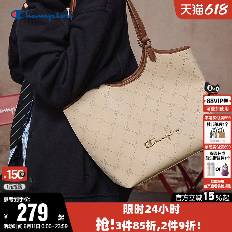 Champion冠军单肩背包2026夏季手提包女时尚通勤旅游挎包托特包潮