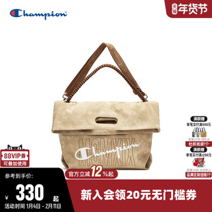 Champion冠军单肩背包2026春季新款手提折折包男女情侣斜挎托特包