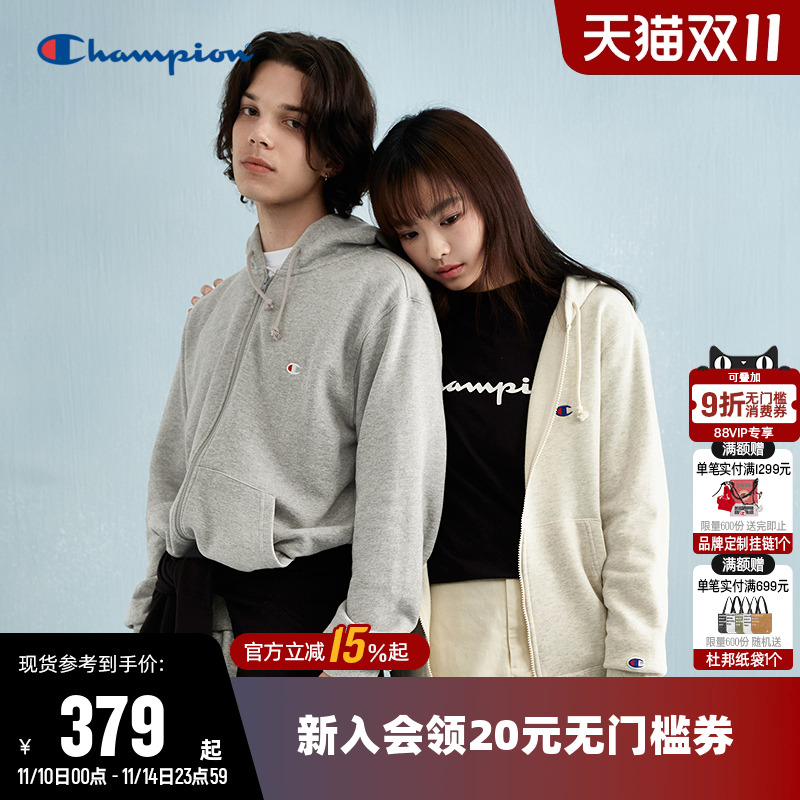 Champion冠军刺绣卫衣情侣