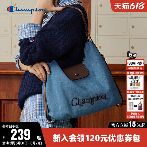Champion冠军单肩背包挎包托特包