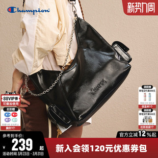 Champion冠军单肩包女男斜挎包机车包包休闲通勤情侣复古潮酷背包