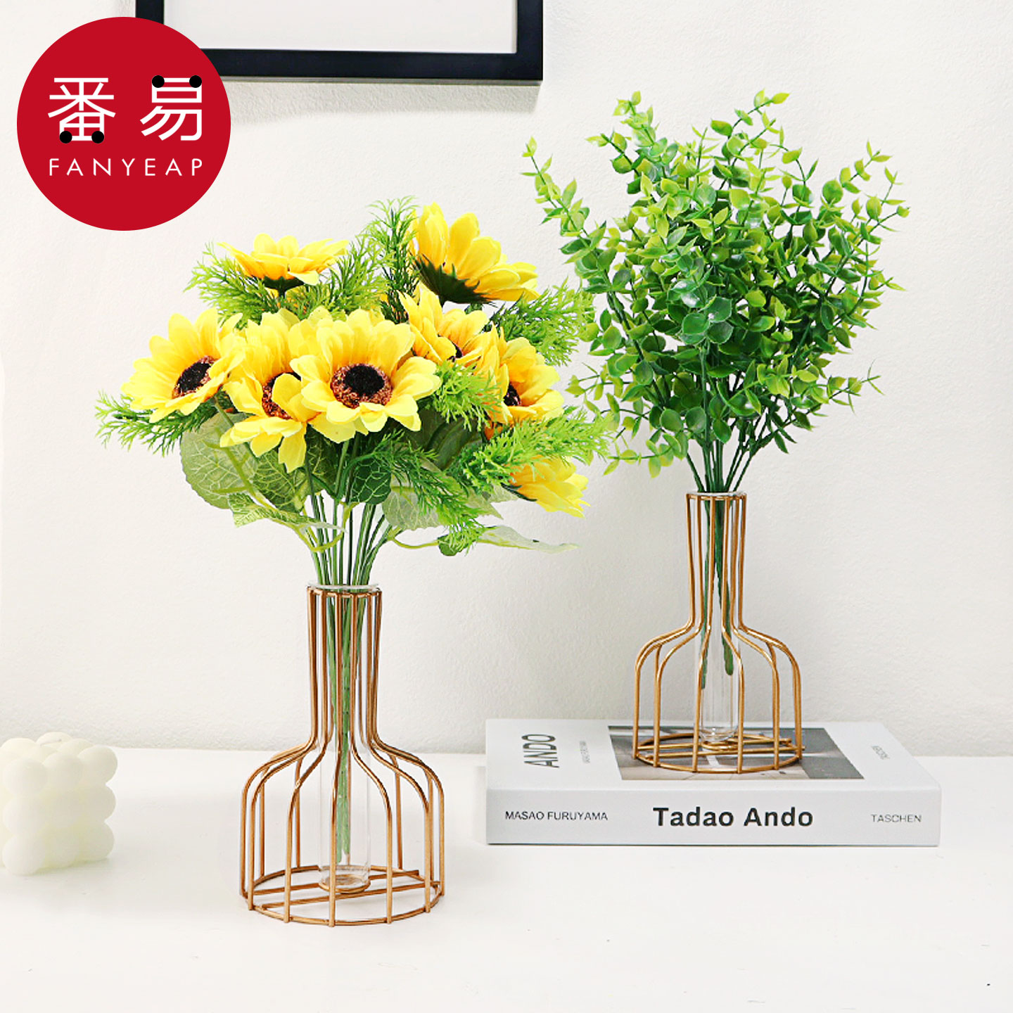 花瓶/干花A1pn008-花束插花桌面客厅装饰摆件鲜花水培玻璃瓶花器图片