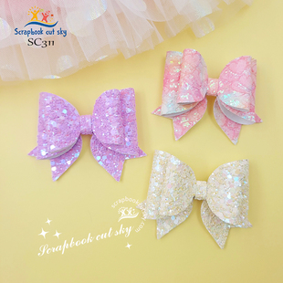 sky cut 蝴蝶结DIY手工刀模儿童发饰Sizzix压花 srapbook SC311