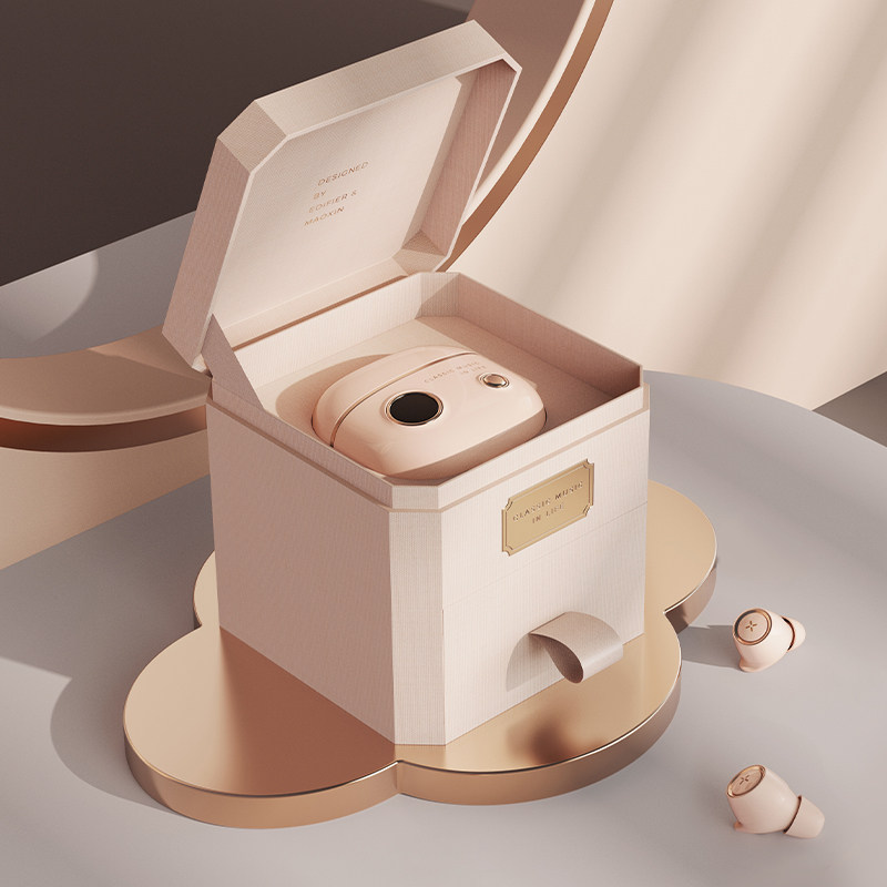 【冇心漫步者联名款复古设计】真无线蓝牙耳机女生款可爱无线蓝牙双耳入耳式安卓通用有心适用于苹果华为