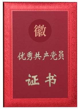 启恒优秀党员党务证书可设计打印