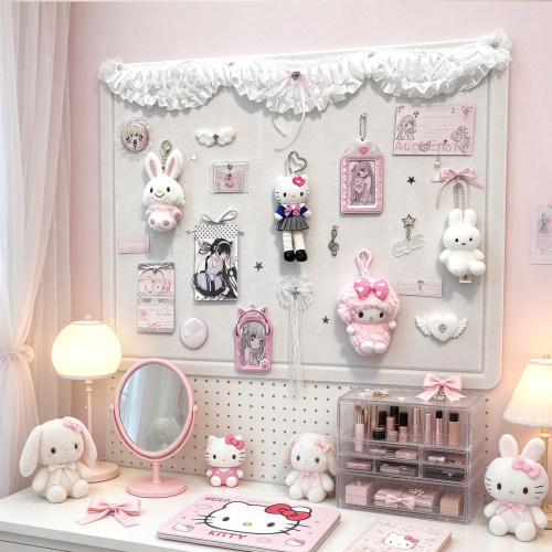 毛毡板照片墙背景板拍立得展示墙