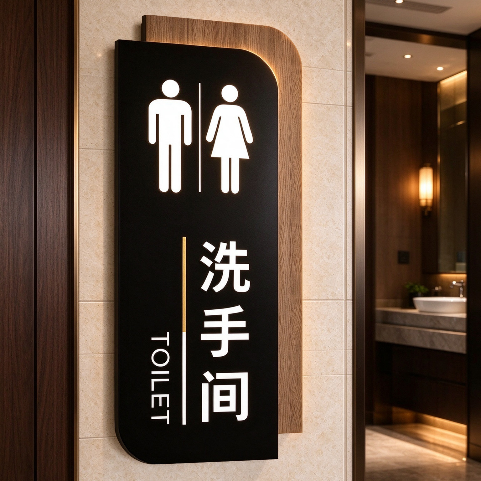 男女卫生间标识牌洗手间指示牌