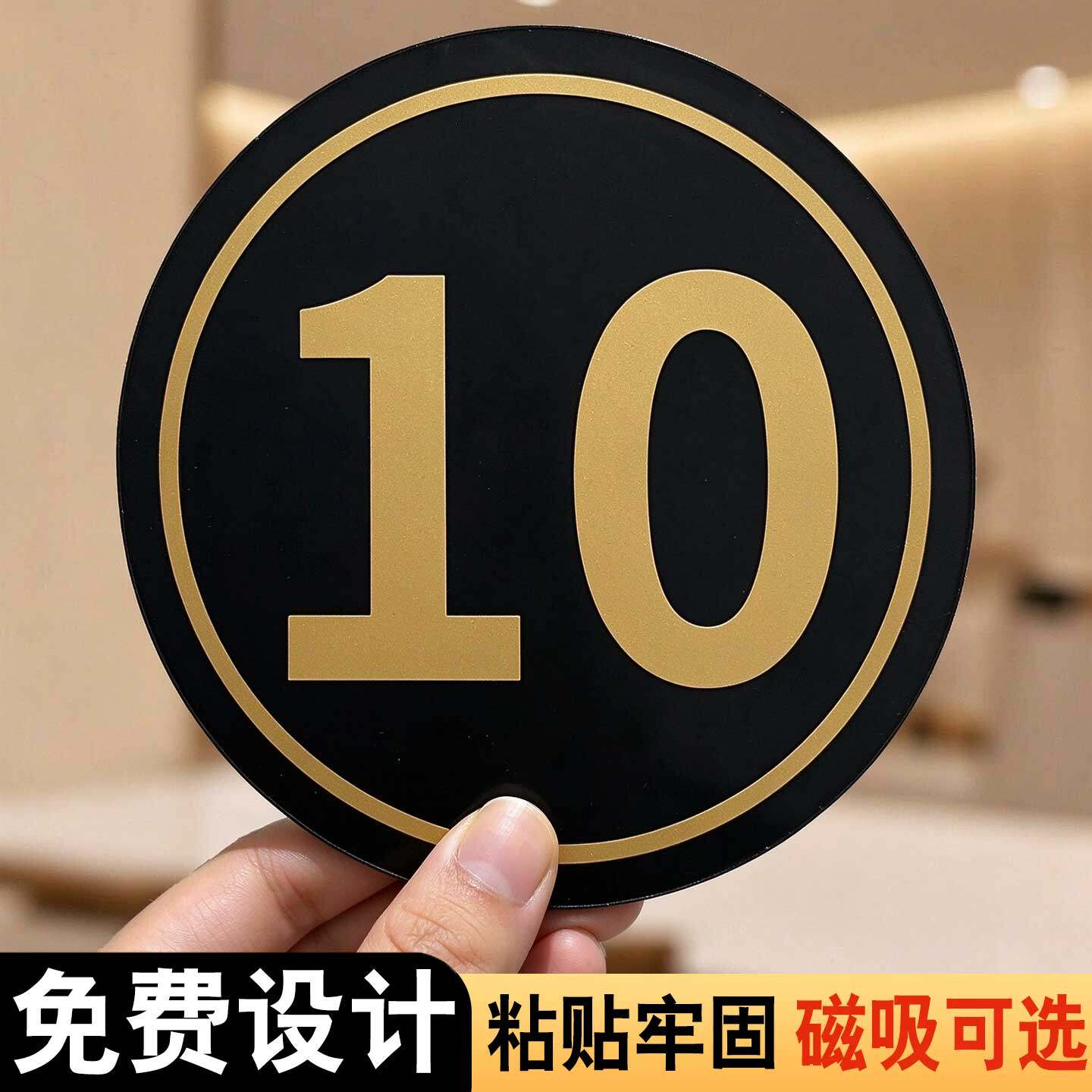 磁吸数字贴号码牌储物柜编号