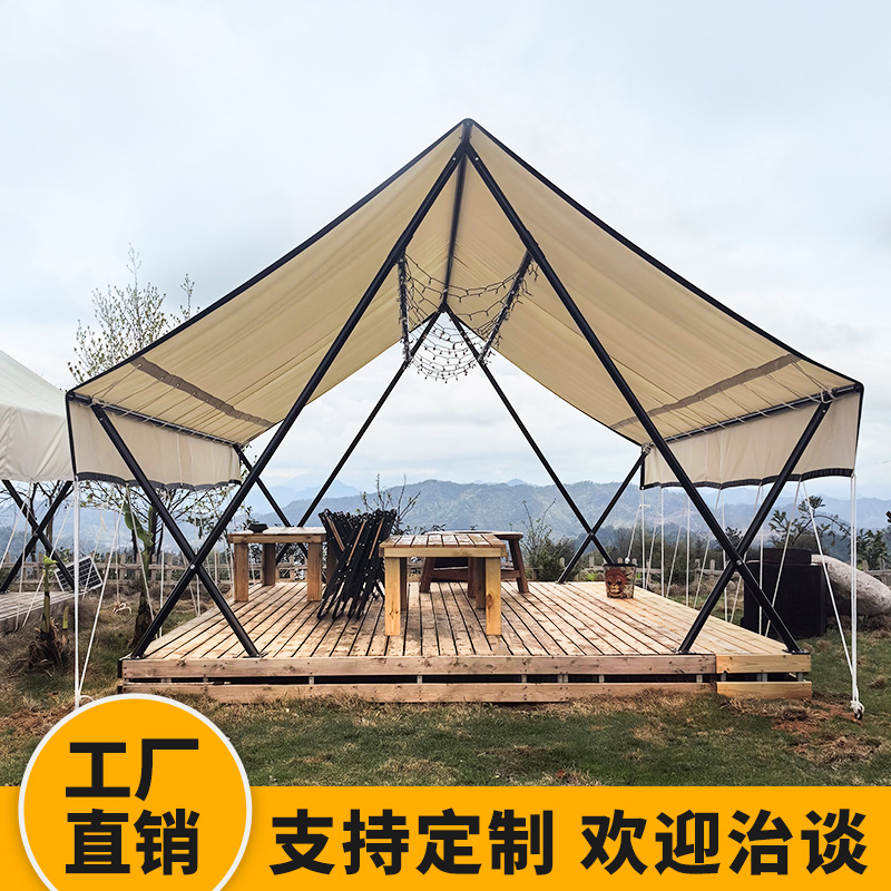 天幕三角营地露营庭院餐厅酒店