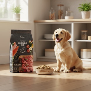全犬期冻干五拼狗粮2.5kg干粮宠物犬粮肉松蔬菜拼粮高品质犬粮