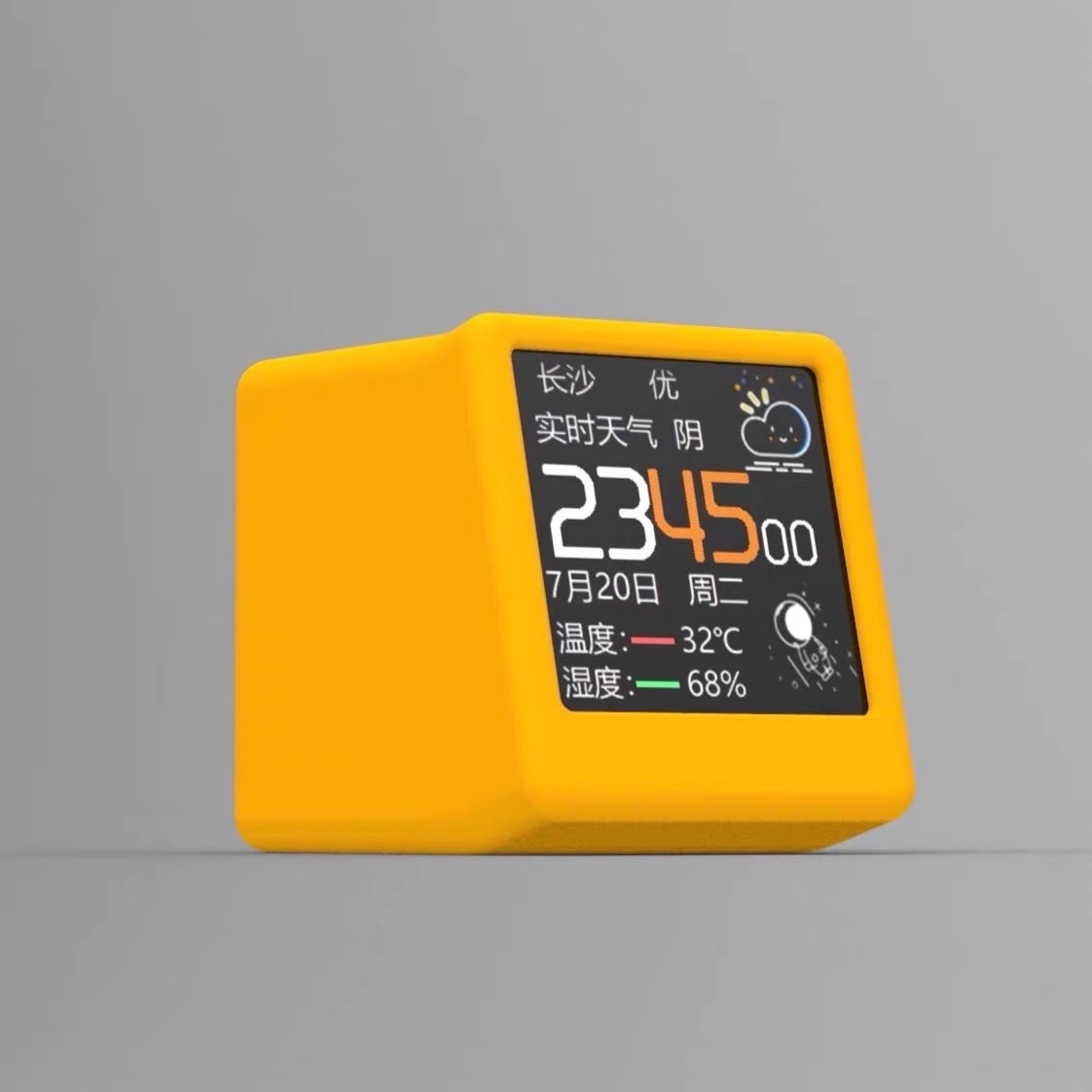 SD2 우주 비행사 사무실 책상 지능형 전자 시계 WIFI 일기 예보 온도 및 습도 미니 날씨 시계