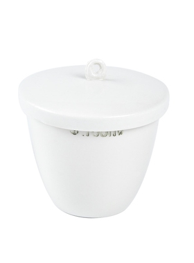 陶瓷坩埚瓷坩埚化学实验室用5 10 15 18 20 25 30 40 50 70 100 150 200 300 400ml耐高温瓷中埚挥发份坩埚