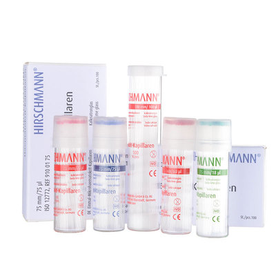 微量血球毛细管玻璃采血管钠肝素化60ul75ul含抗凝剂小鼠眼眶取血Hirschmann