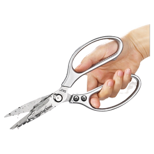 日本进口厨房剪刀家用304不锈钢多功能工业剪鸡鸭鹅骨头专用剪子