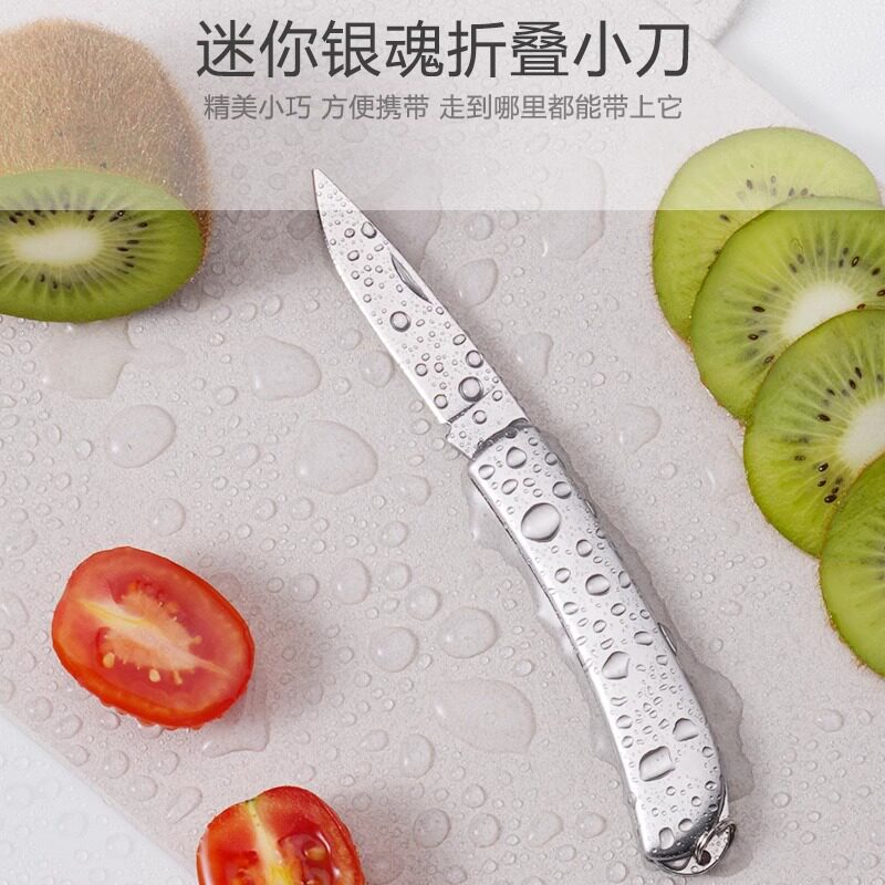 不锈钢折叠便携水果刀宿舍专用
