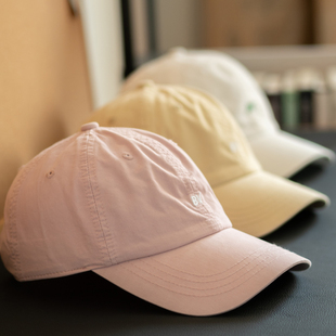 白川春夏季韩版糖果色鸭舌帽女深顶宽帽檐软顶棒球帽男多巴胺帽子