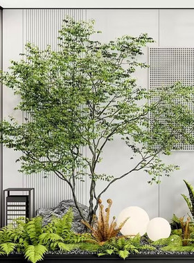 仿真吊钟树 马醉木室内外仿生假绿植物橱窗造景 装饰景观摆件套装