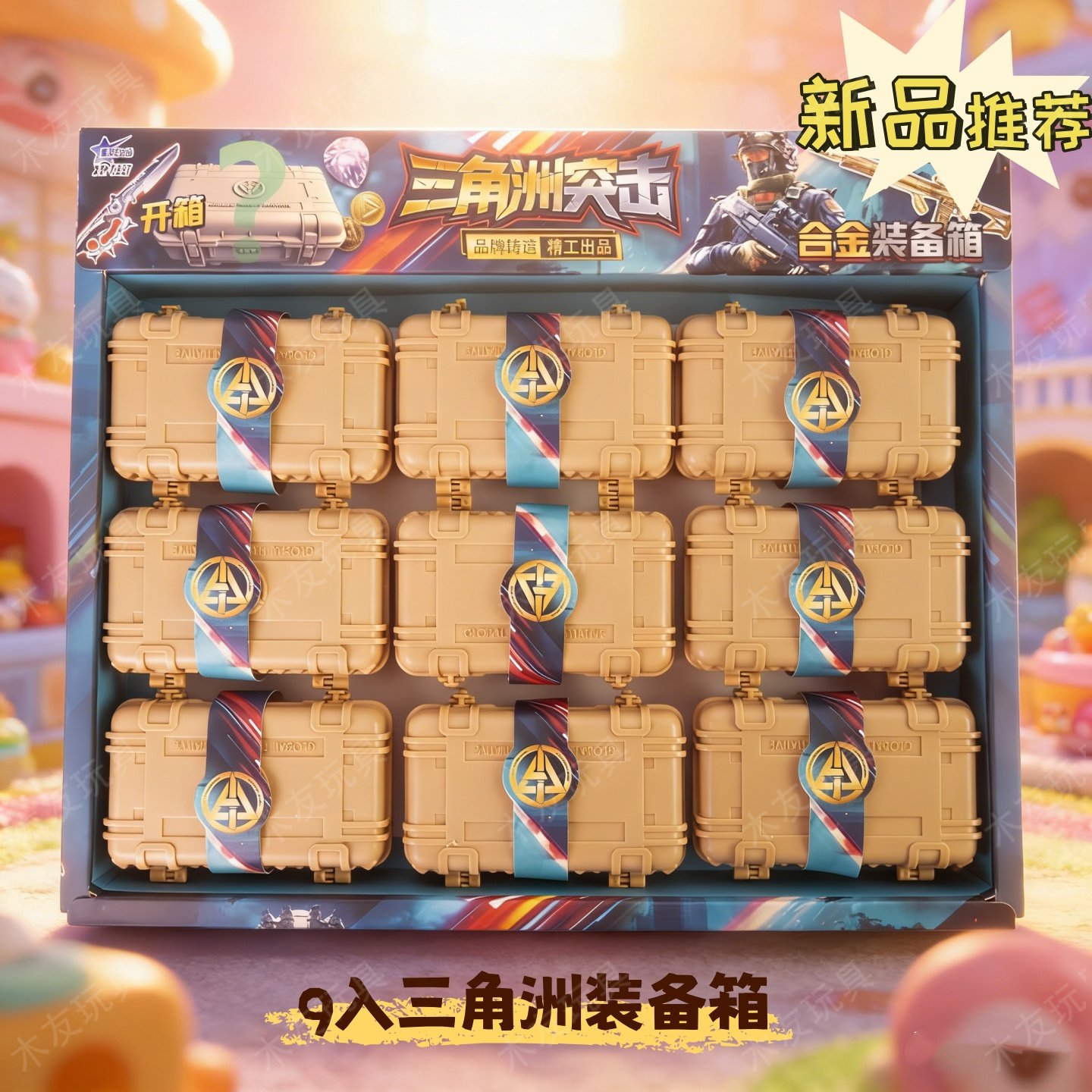 三角洲突击装备箱游戏道具模型9入装备箱卡通风道具周边新年礼物,模玩/动漫/周边/娃圈三坑/桌游,游戏/电竞实物周边,淘宝优惠券,粉丝福利购,淘宝优惠卷