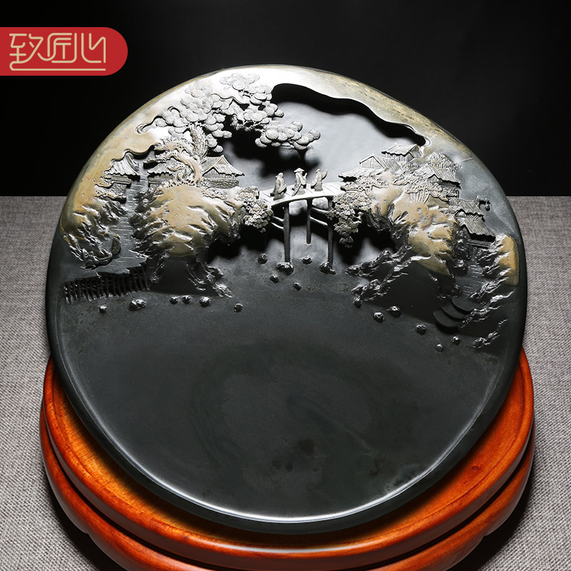 匠心非遗歙砚大师作品天然原石