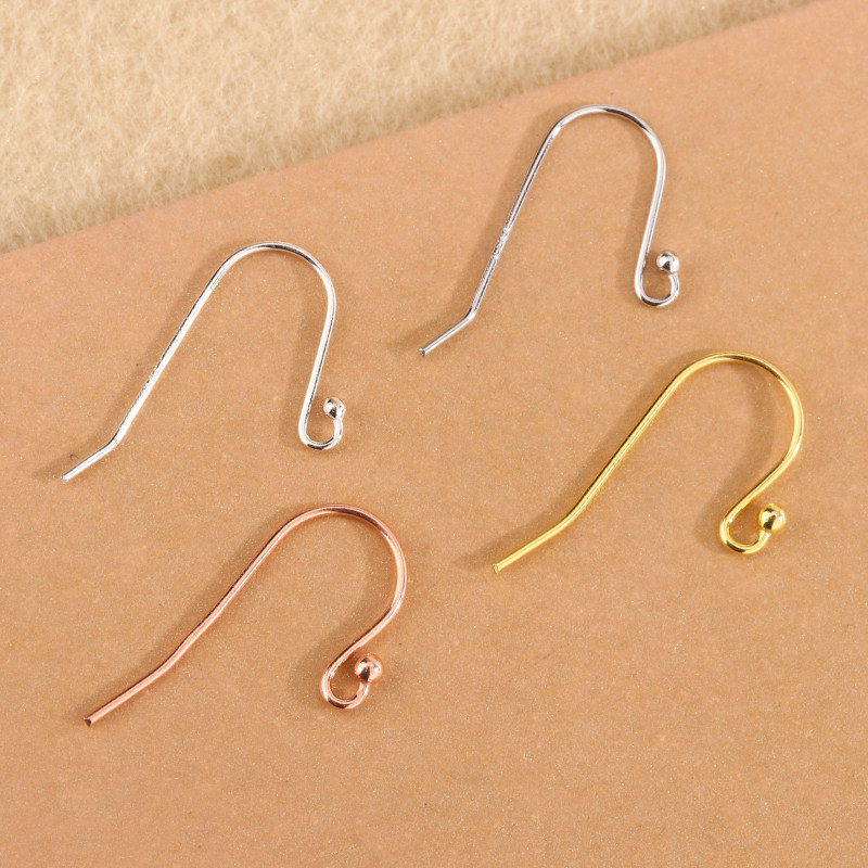 S925纯银 DIY饰品小豆头耳勾配件手工制作耳钩耳环自制耳饰品耳坠,饰品/流行首饰/时尚饰品新,其他DIY饰品配件,淘宝优惠券,粉丝福利购,淘宝优惠卷