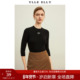 ELLY 莱赛尔天丝棉质蚕丝套头衫 衣衫 针织衫 YLLE 新品 妙影修身 秋装