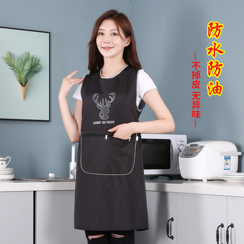 环保材质防水防油围裙拉链大兜