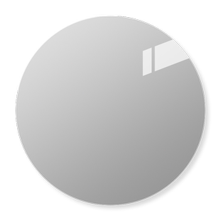 北欧简约无框浴室镜卫浴镜子洗手间盥洗室正圆形壁挂粘贴免打孔