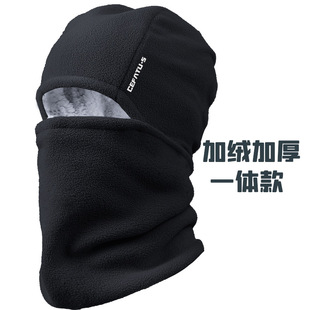 帽子围脖一体男女冬季新款2022爆款套头脖套骑行加厚防风面罩围巾