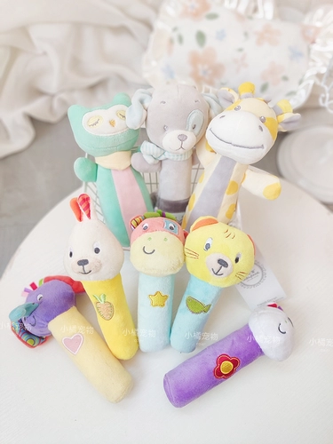 Игрушка, мягкая плюшевая погремушка, домашний питомец, издает звуки