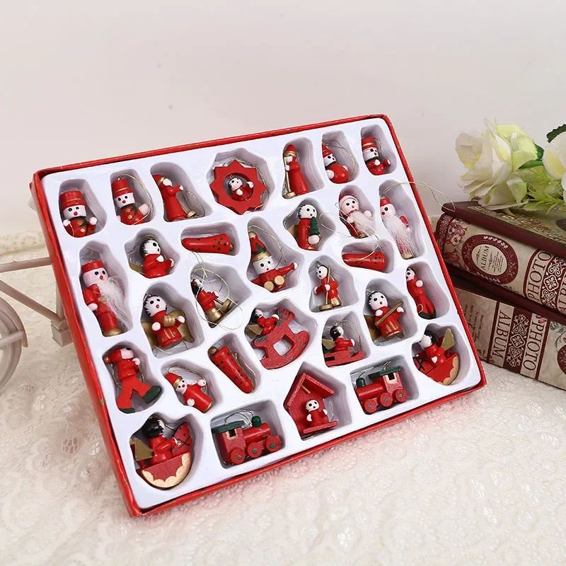 Creative Christmas Tree Decoration Wooden Small Pendant Smal