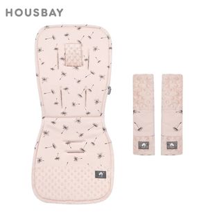 Stroller Cushion & Seat Belt Cover 2Pcs/Set Universal Baby P