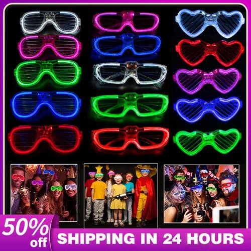 5/10/15/20/30 Pcs Led Neon Party Glasses Light Up Sunglasses