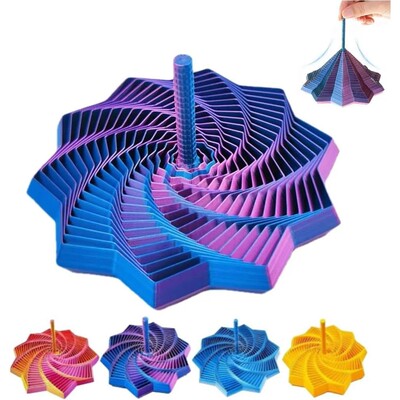 3D Printed Expanded Sensory Fidget Star,Easy-Grip Handles, W