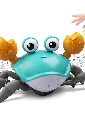 Crawling Crab Baby Toys with Music LED Light Up Musical Toys