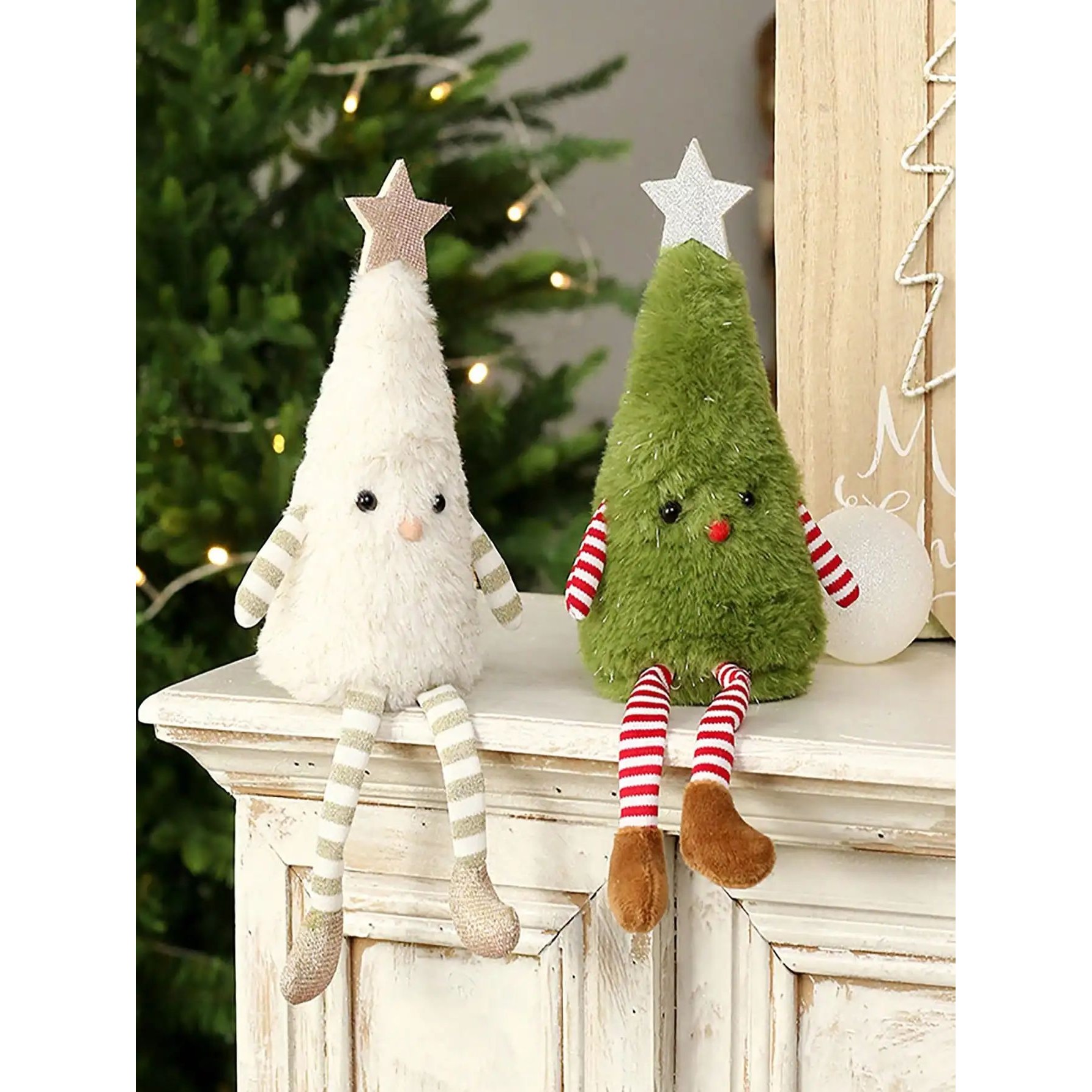 1pc Christmas decorations cute plush Christmas tree doll hom