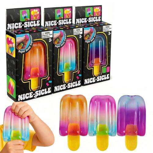 1/3pcs Ice Cream Squishy Squeeze Toy Nice Cube Sensory Fidge