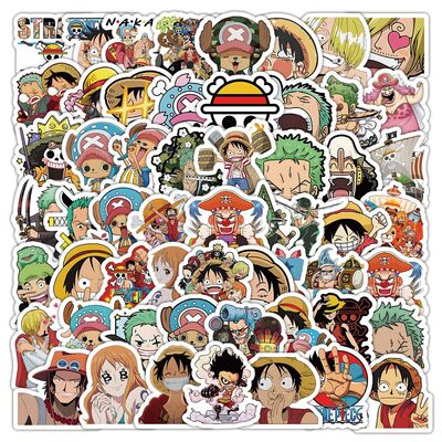 10/50/100PCS Cool One Piece Anime Cartoon Stickers Decals Fo
