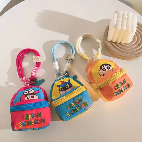 Cute Mini Backpack Keychain Small Bag Shape Key Ring Multi C