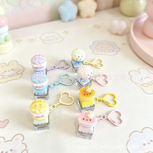 Steamed Bread Pig Cheese Small Animal Diy Cross Shaft Keycap