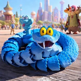 Zootopia Gary 3D Printing Action Figure Anime Movable Joint