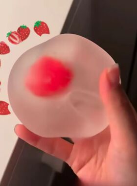 Strawberry Mochi Squeeze Toys Stress Relief and Vent Anger F
