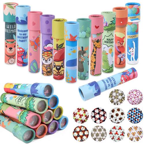 5/10pcs Rotating Kaleidoscope Science Toys for Kids Birthday