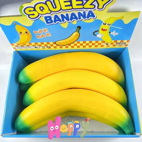 Squishy Banana Stress-Relief Gift Cute Squishy Squeeze Desk