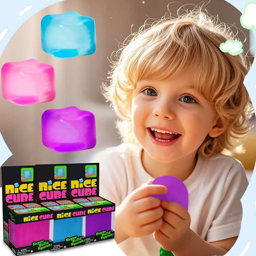 Squishy Ice Cube Fidget Toy Square Shape Squishy Stress Ball