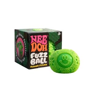 Nee Doh Fuzz Ball Squeeze Toy Soft Fluffy Flower Power Porta