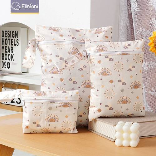Elinfant 3PCS Portable Wet Dry Bag For Swimsuits,Waterproof