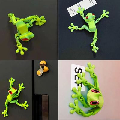 Creative and Funny Lifelike 3D Frog Variable Design Refriger